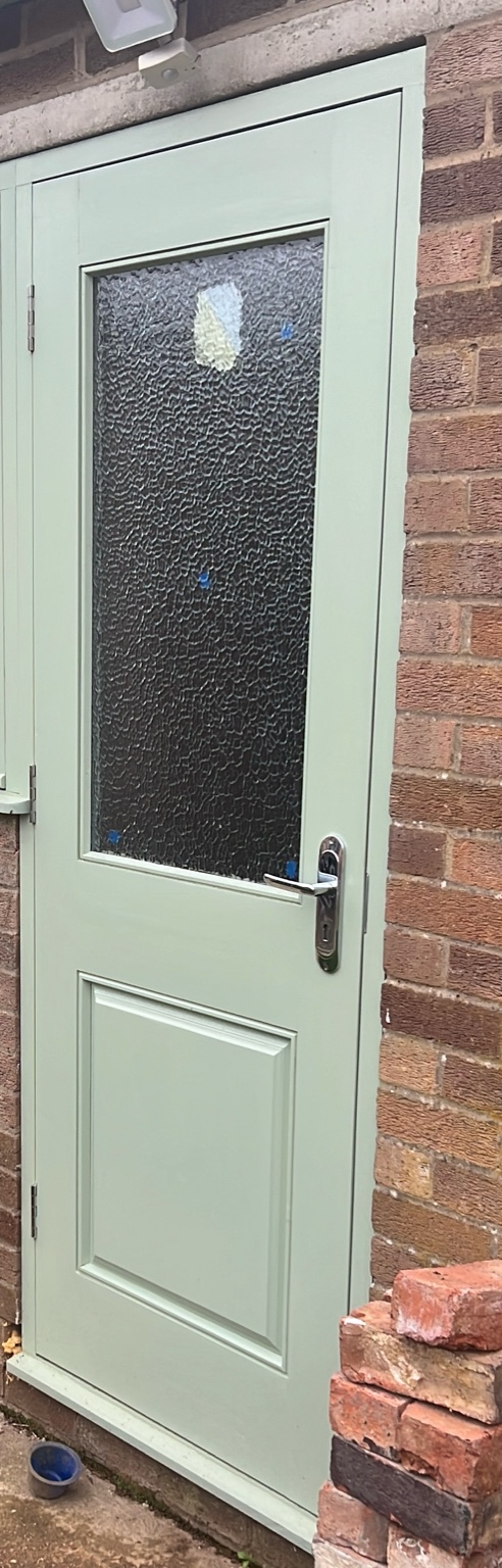 Close‑up of handcrafted door detailing